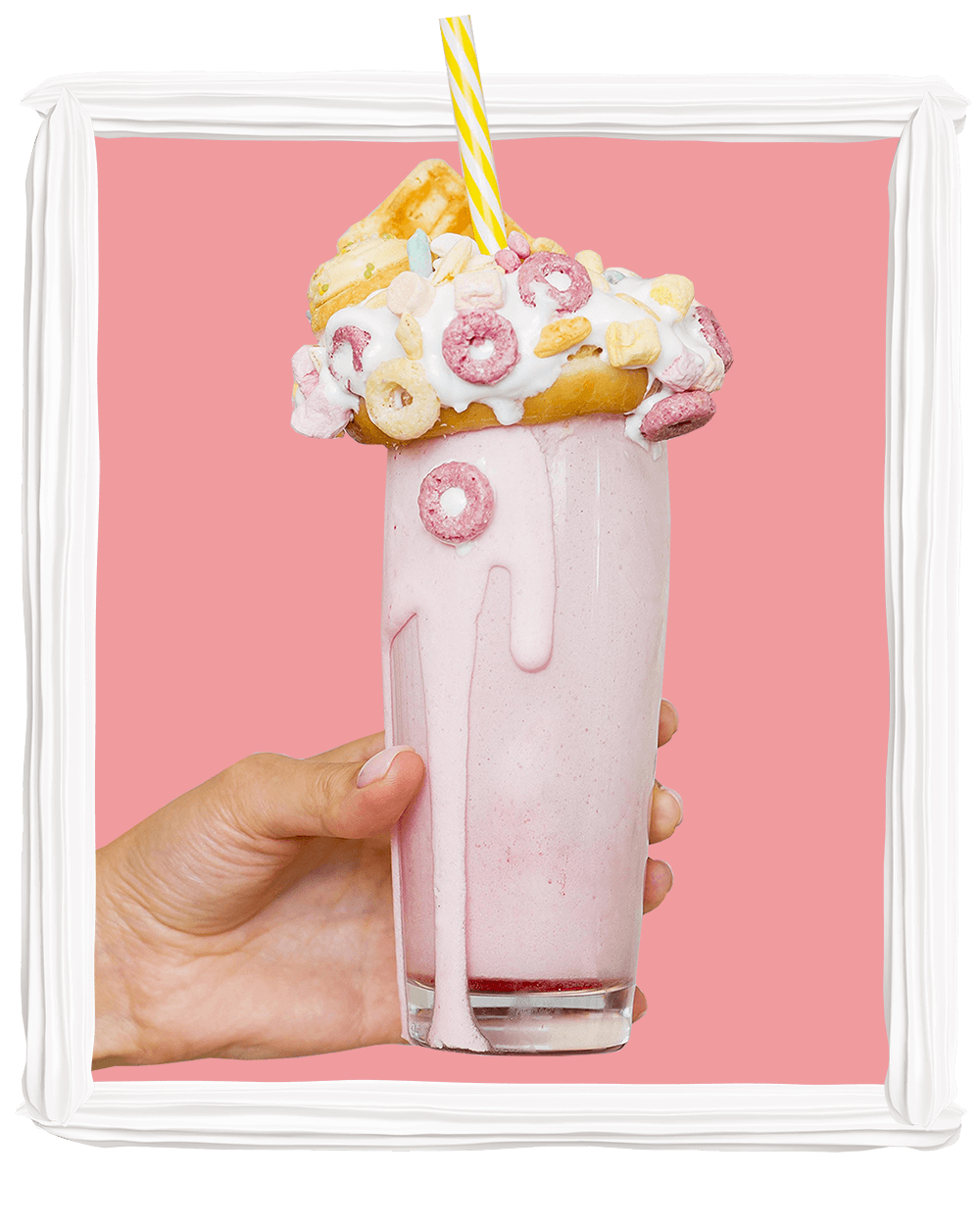 pink milkshake